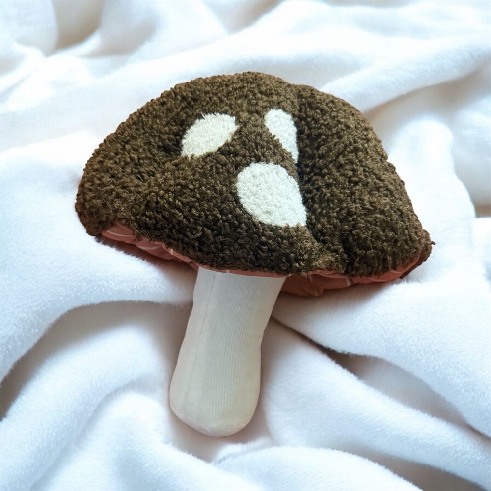 Target Bullseye Playground Fall Brown & White Mushroom Pillow (Seasonal)